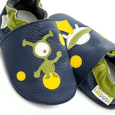 Liliputi® Krabbelschuhe Soft Baby Shoes Ufo