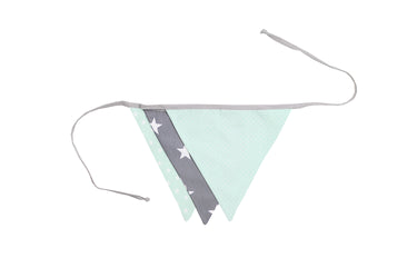 ULLENBOOM Wimpelkette 125cm MINT GRAU