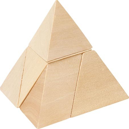 goki Puzzle Denkspiel dreiseitige Pyramide