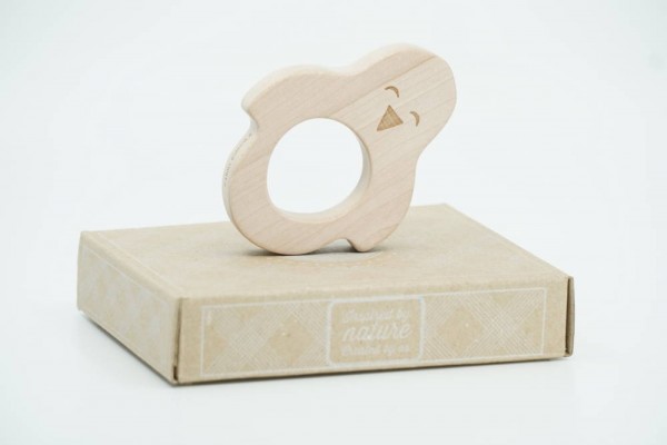 Wooden Story Beißring Pinguin „Teethers Penguin“ Holz natur