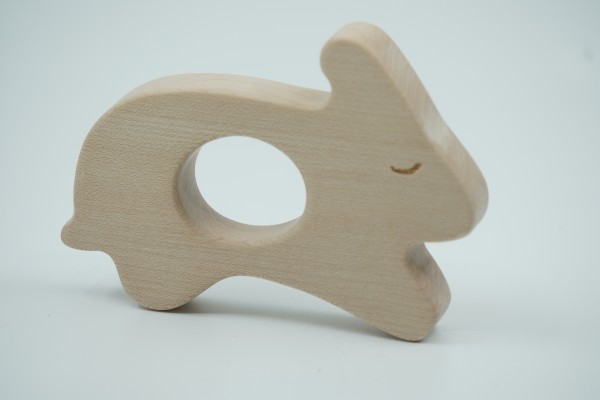 Wooden Story Beißring Hase „Teethers Rabbit“ Holz natur